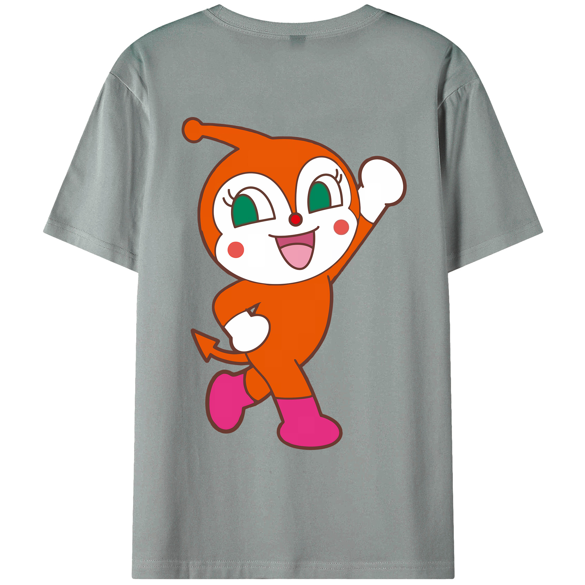 （画像用） アンパンマン Anpanman 綿100％ メンズ半袖Tシャツ（バックプリント） 通気性